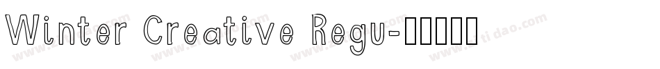 Winter Creative Regu字体转换